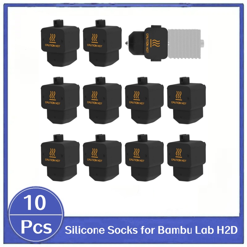3D Printing Bambu Lab - 10 Peças Meias de Silicone H2D