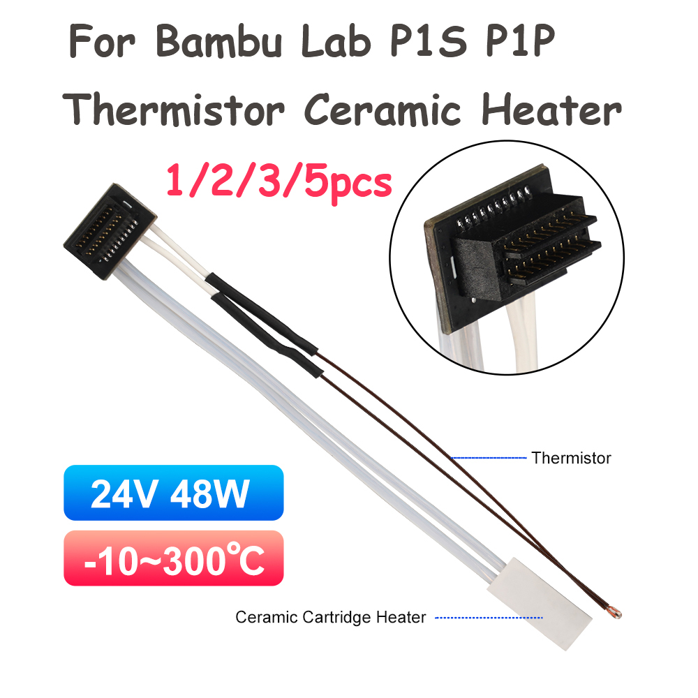 3D Printing Bambu Lab - Aquecedor de Cartucho Cerâmico com Termistor