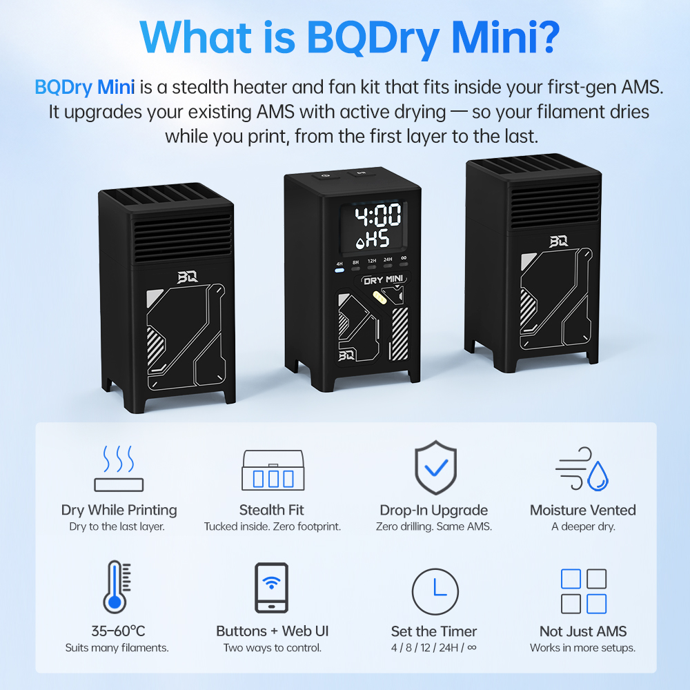 Secador de Filamento Mini Biqu - 3D Printing Bambu Lab avaliação e preço